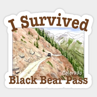 I Survived Black Bear Pass, Colorado Sticker